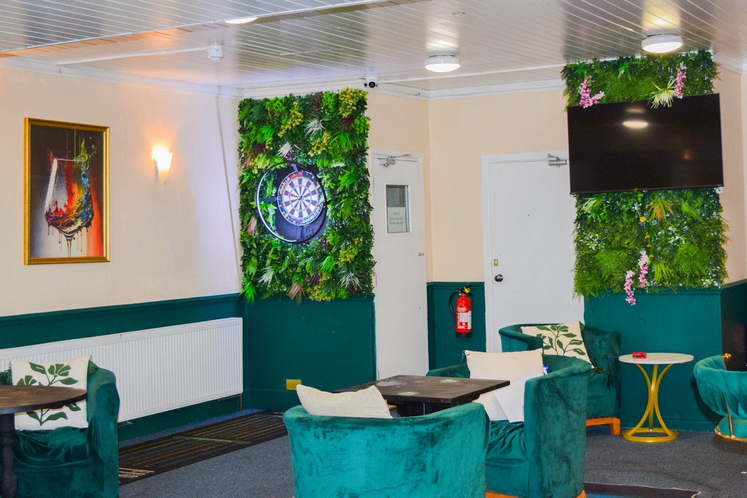 The bar and lounge seating at Ashbury Lounge